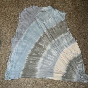 Tie dye Abercrombie cut off tank